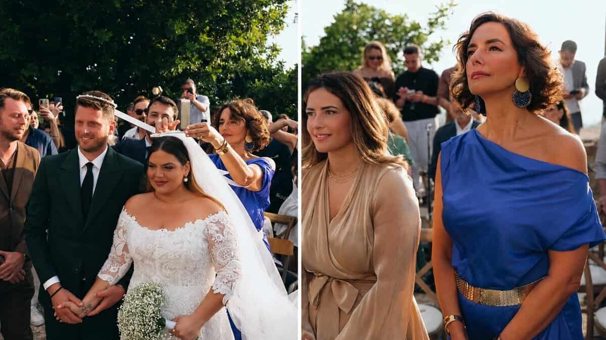 Νόνη Δούνια: Η κουμπάρα που αντικατέστησε τα στέφανα στη Μπάρκα — Ποιοι είναι οι υπόλοιποι δύο κουμπάροι της Δανάης;