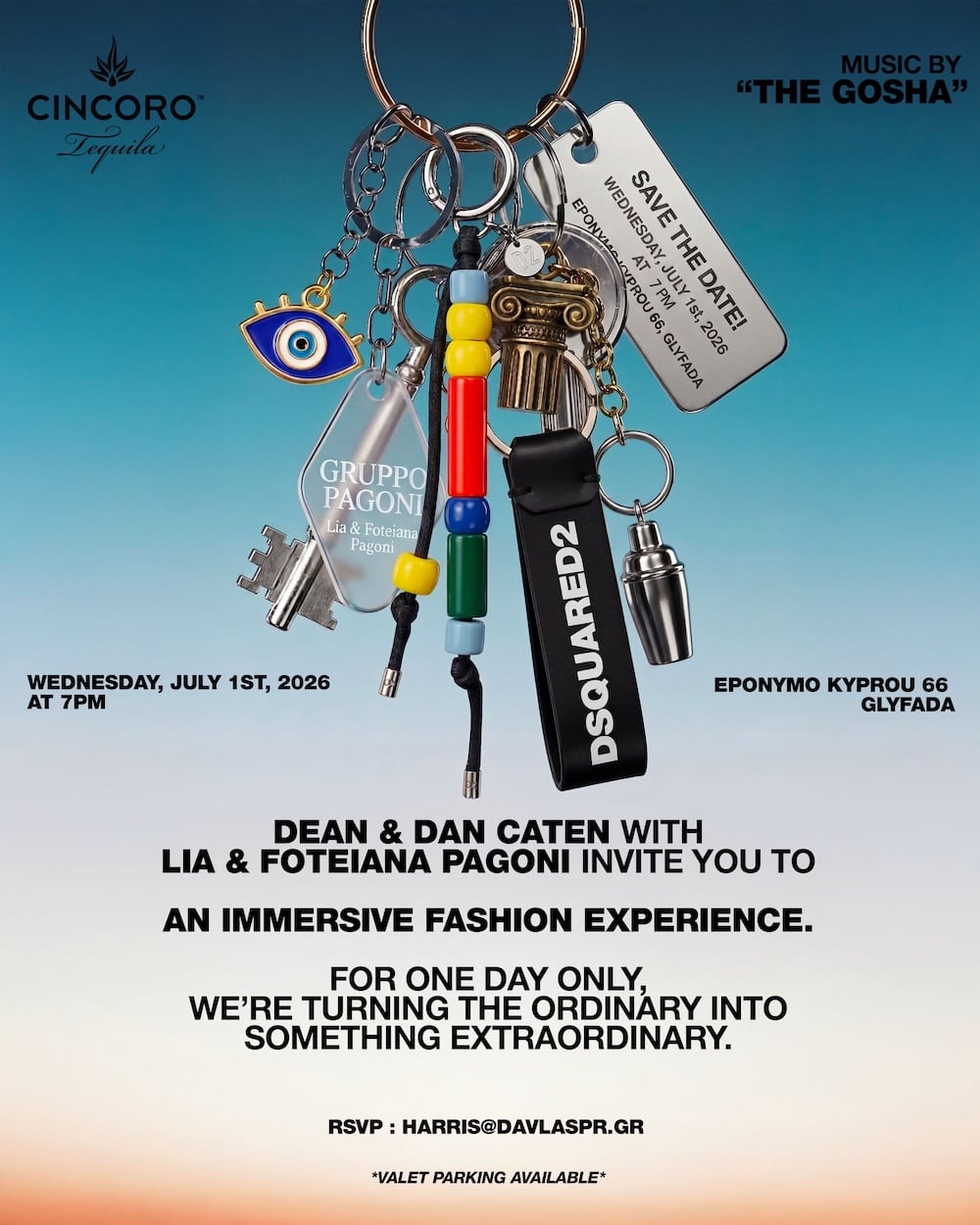 Dean και Dan Caten φέρνουν το σύμπαν των Dsquared2 στη Γλυφάδα