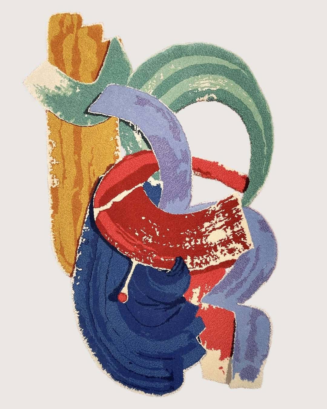 Η συνεργασία της Roger Oates Design με την καλλιτέχνιδα Simone Brewster οδήγησε στη δημιουργία του χειροποίητου χαλιού «Recompose».