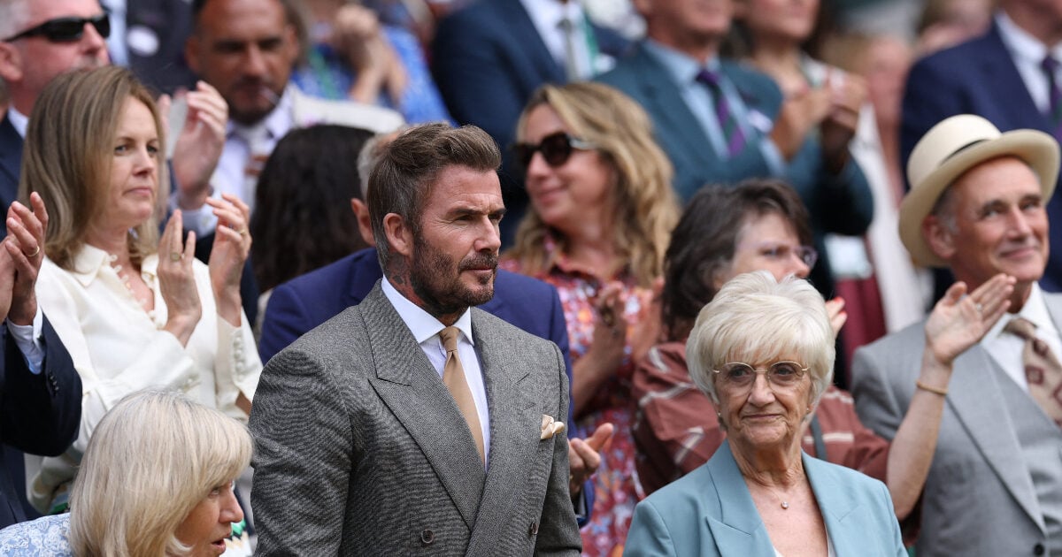 David Beckham: Βρέθηκε με τη μητέρα του στο Βασιλικό Θεωρείο του Wimbledon