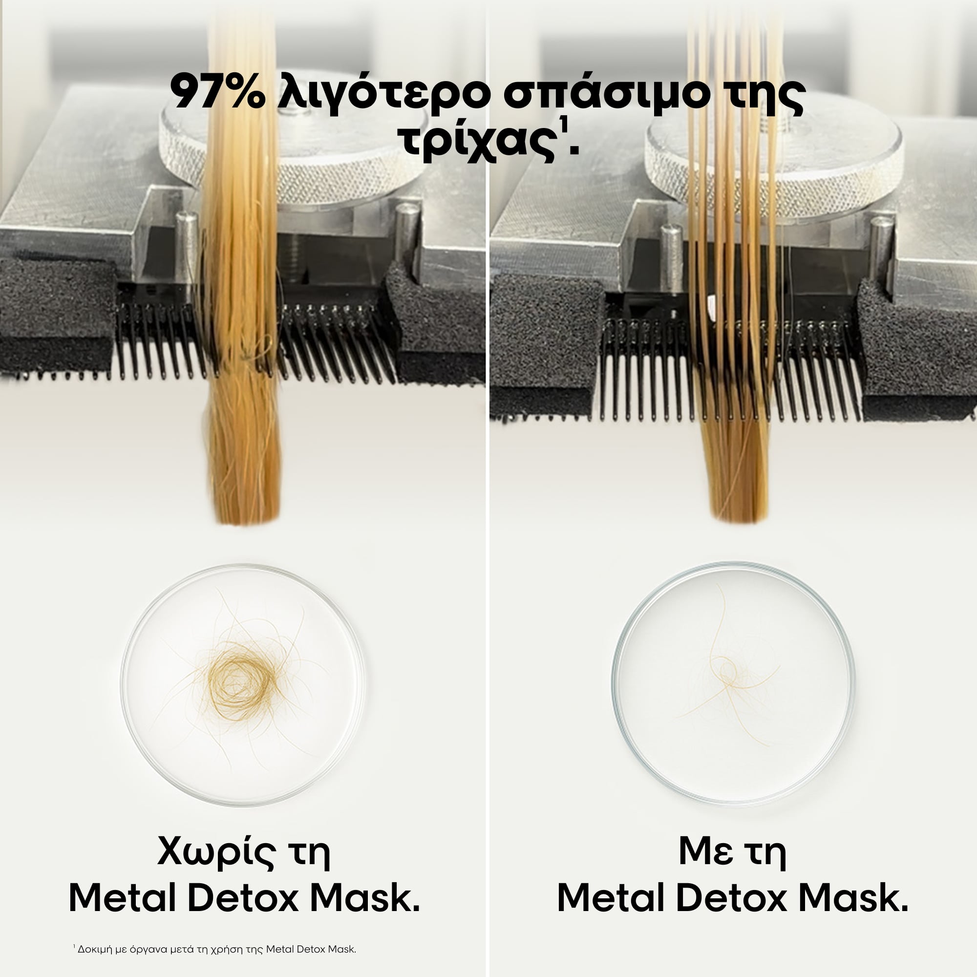 Μάσκα μαλλιών που αναδομεί, προσφέρει 100 ώρες ενυδάτωση και κρατά το χρώμα λαμπερό για περισσότερο