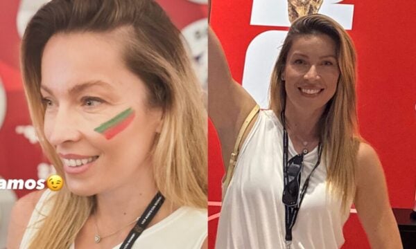 Μαριέττα Χρουσαλά σε αγώνα του Μουντιάλ για πρώτη φορά – Οι φωτογραφίες από τις εξέδρες