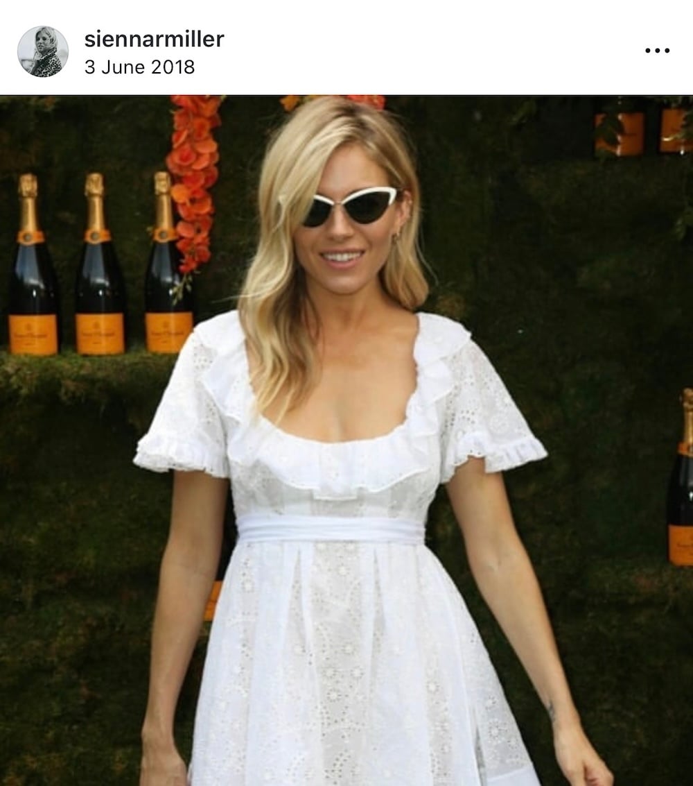 Η Σιένα Μίλερ και το milkmaid dress