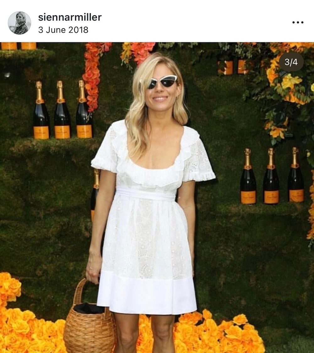 Η Σιένα Μίλερ και το milkmaid dress