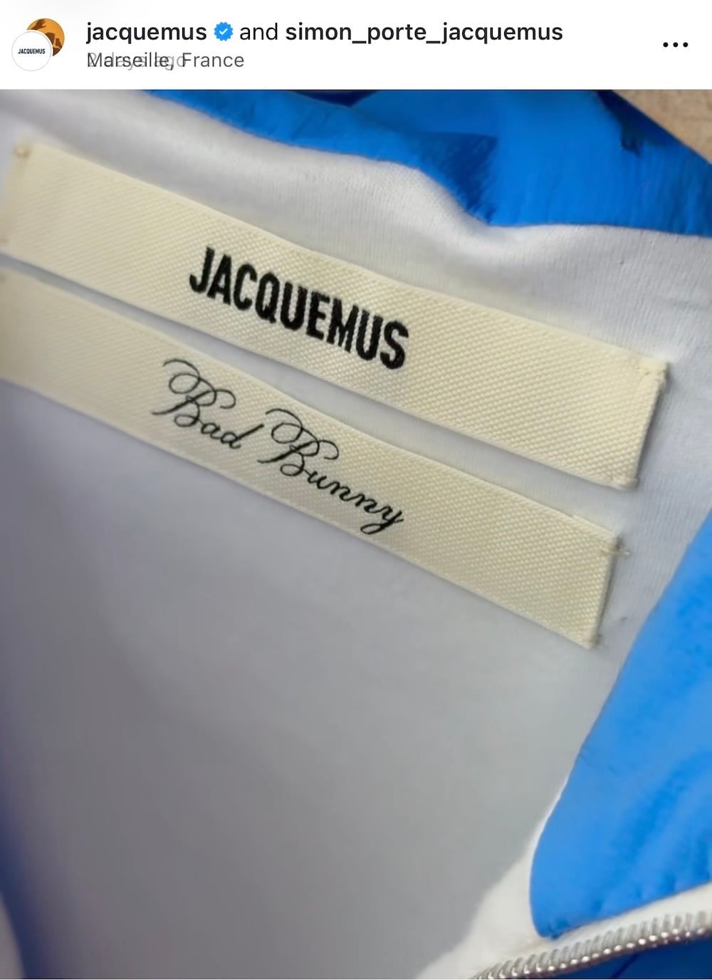 Bad Bunny επέλεξε unisex look με την υπογραφή Jacquemus