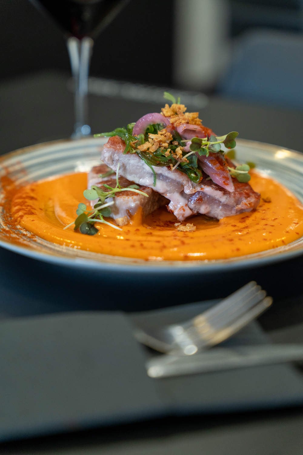 Salmorejo με φιλέτο τόνου