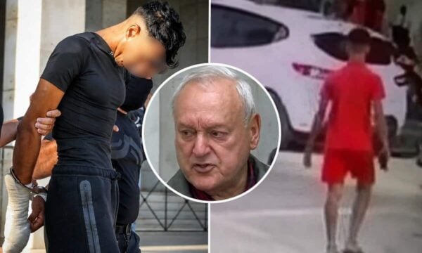 Σταύρος Γεωργίου: Το βίντεο μετά το άγριο φονικό – Ο 28χρονος φεύγει ατάραχος λίγα λεπτά μετά με το λάπτοπ στο χέρι