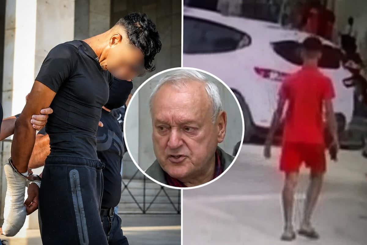 Σταύρος Γεωργίου: Το βίντεο μετά το άγριο φονικό – Ο 28χρονος φεύγει ατάραχος λίγα λεπτά μετά με το λάπτοπ στο χέρι