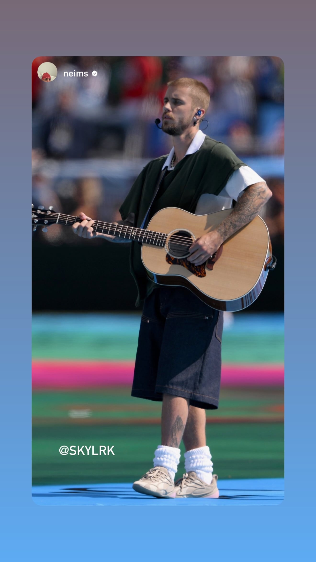 Η εμφάνιση του Justin Bieber στον τελικό του Μουντιάλ