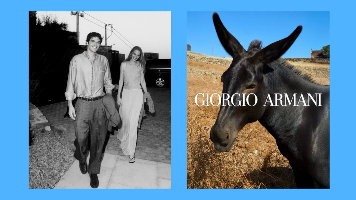 Giorgio Armani στη Μύκονο: Ρος Γεωργίου και Francesco Χρήστος Ruggiero, τα νέα πρόσωπα της ελληνικής fashion γενιάς