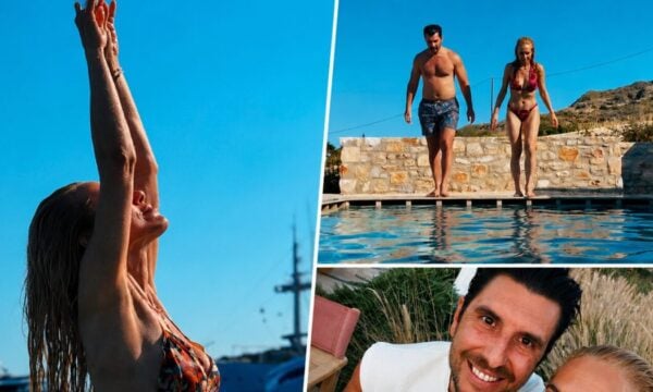 Ντορέττα Παπαδημητρίου – Γιώργος Γεροντιδάκης: Βουτιές στην πισίνα στην Πάρο και συνάντηση με γνωστό ηθοποιό
