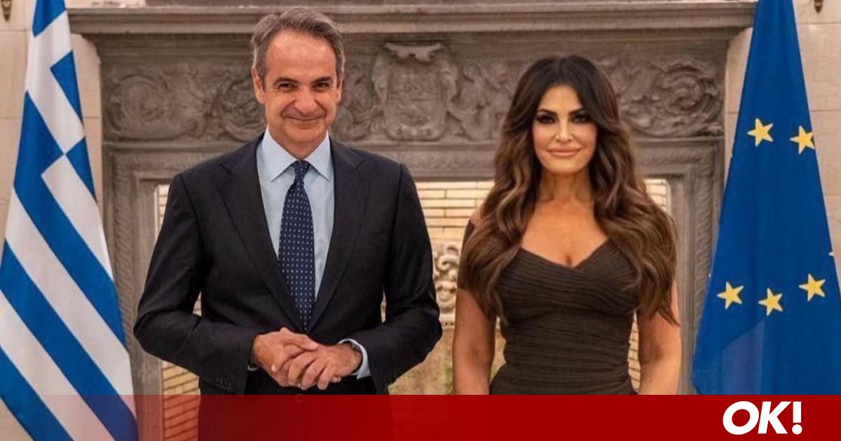 Κίμπερλι Γκίλφοϊλ: Το Balmain φόρεμα που επέλεξε για το δείπνο στο Μαξίμου