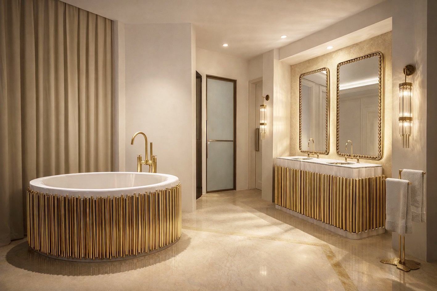 Το master μπάνιο θυμίζει ιδιωτικό spa.