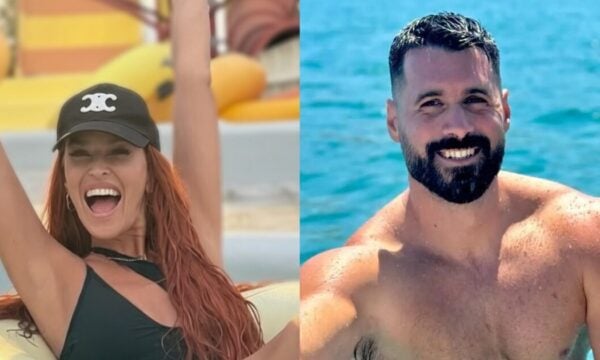 Σίσσυ Χρηστίδου: Ο Στέφανος Νεδέλκος φωτογραφίζεται με τη βαφτιστήρα της