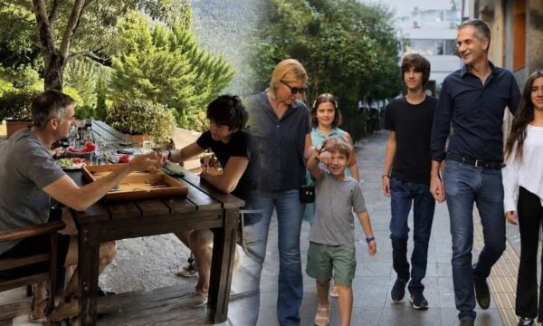 Ο Παύλος Μπακογιάννης, η Δανάη, ο Δήμος και το εξώγαμο: η νέα φωτογραφία με τον 19χρονο γιο του σήμερα