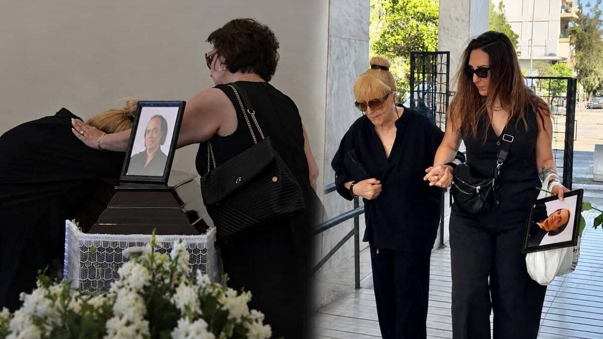 Λάκης Χαλκιάς: Η σύζυγός του κατέρρευσε πάνω στο φέρετρο στο τελευταίο αντίο