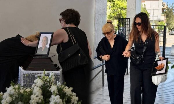 Λάκης Χαλκιάς: Η σύζυγός του κατέρρευσε πάνω στο φέρετρο στο τελευταίο αντίο