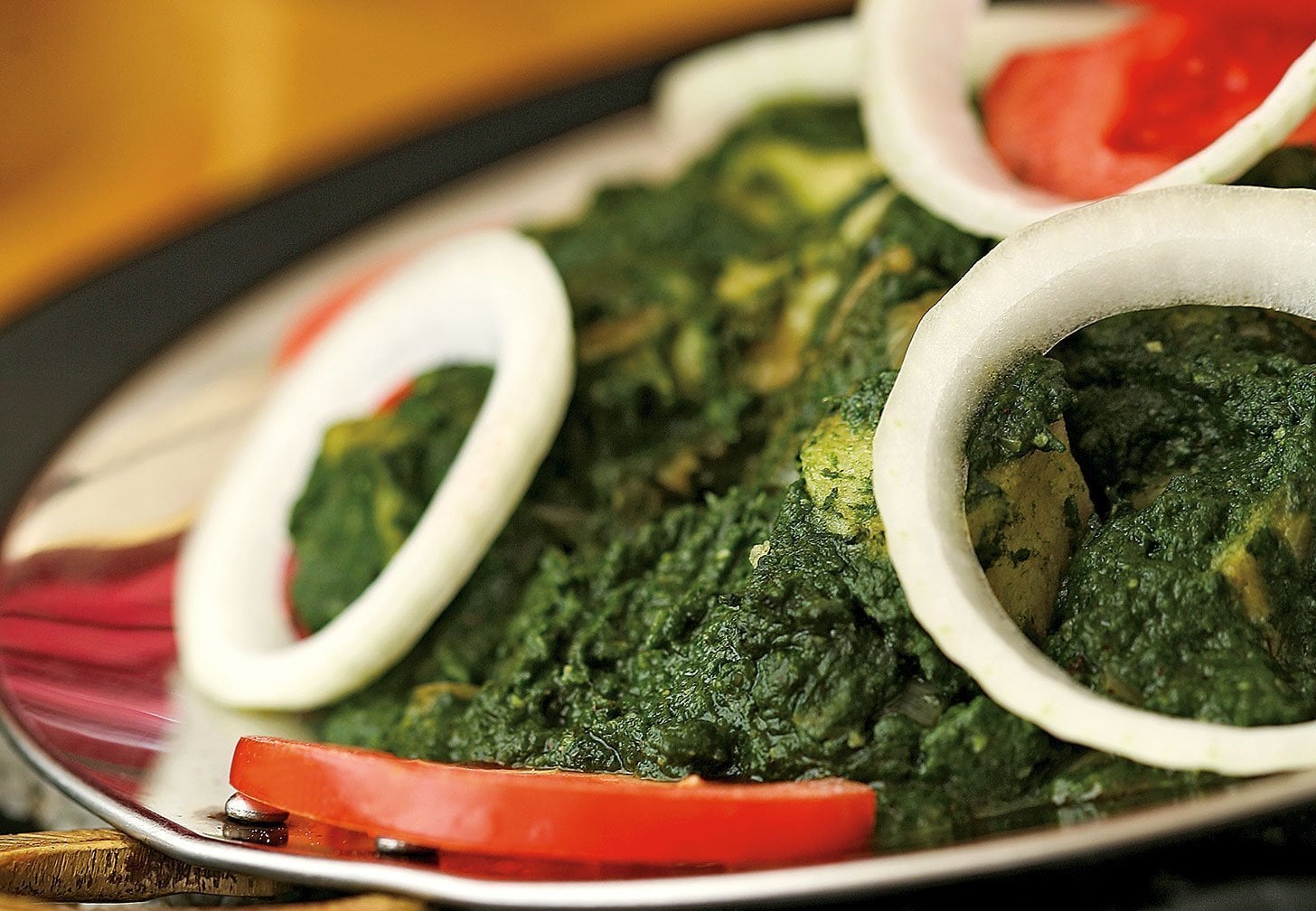 Sag Aloo (σπανάκι πουρέ με πατάτα)