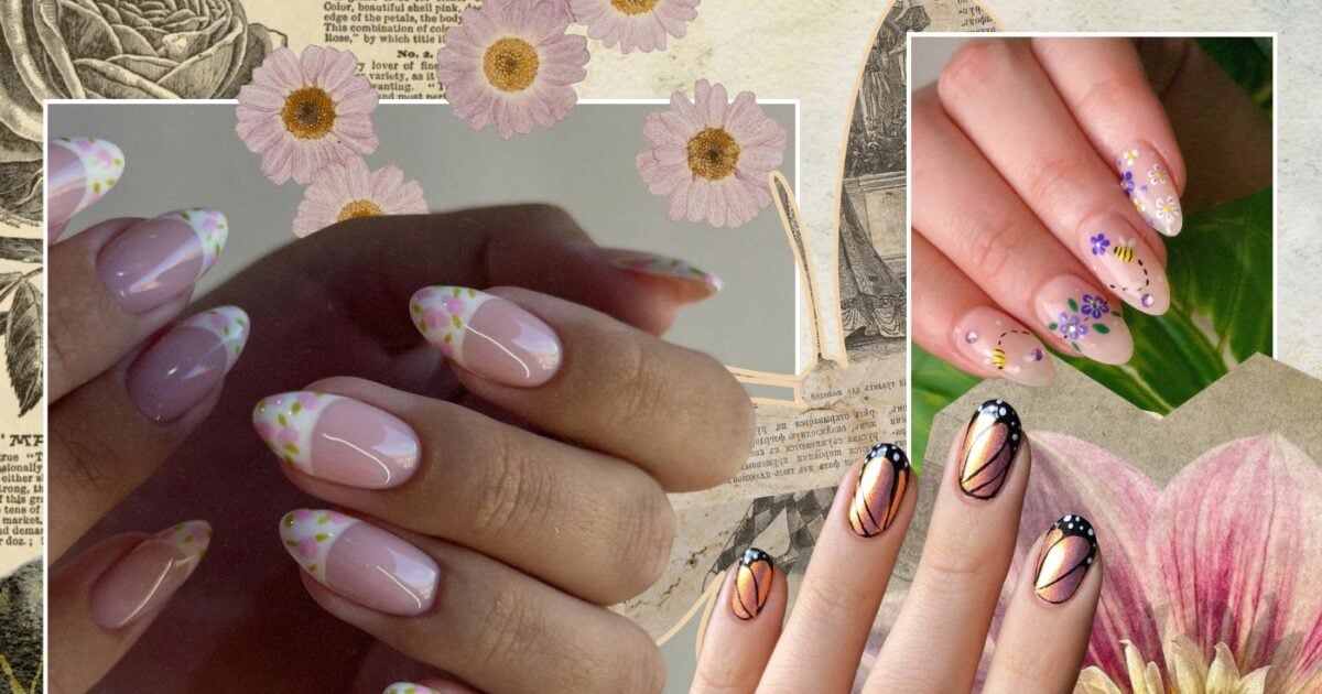 Garden girl nails: Το πιο ρομαντικό look του καλοκαιριού