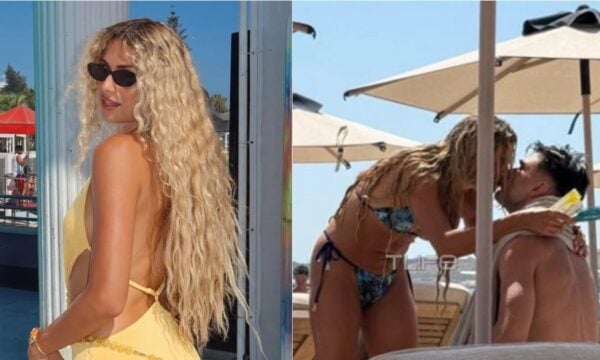 Antigoni Buxton σε τρυφερά τετ α τετ με τον σύντροφό της σε παραλία της Πάρου: Αποκλειστικές φωτογραφίες