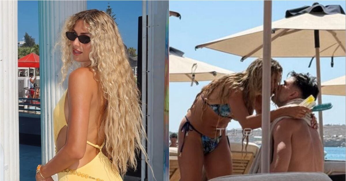 Antigoni Buxton σε τρυφερά τετ α τετ με τον σύντροφό της σε παραλία της Πάρου: Αποκλειστικές φωτογραφίες