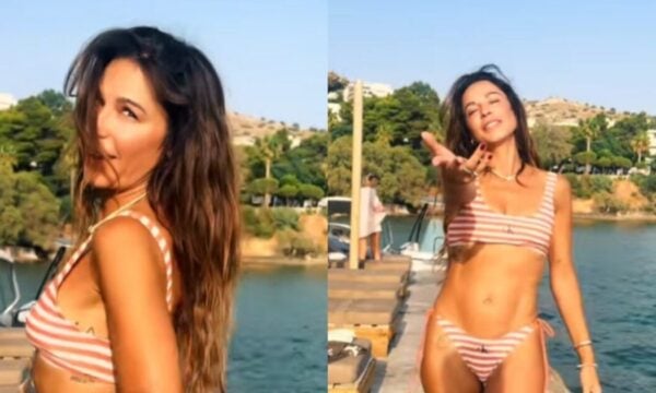 Κατερίνα Παπουτσάκη: Καλοκαιρινή εμφάνιση με μαγιό τραγουδώντας το «Καλοκαιρινά Ραντεβού»