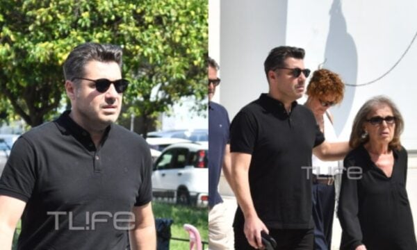 Λάμπρος Κωνσταντάρας: Στο ετήσιο μνημόσυνο του πατέρα του, Δημήτρη Κωνσταντάρα, δεν έφυγε στιγμή από το πλευρό της μητέρας του