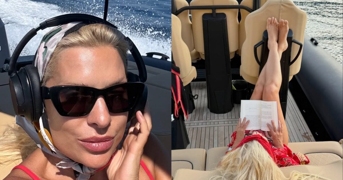 Ελένη Μενεγάκη: Η βόλτα με το σκάφος και οι φωτογραφίες από τις διακοπές της