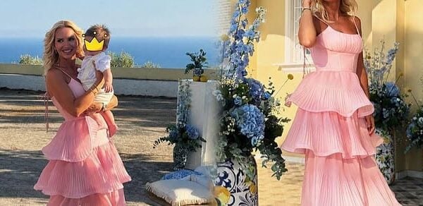 Η Μπεκατώρου στην Κεφαλονιά: Τι φόρεσε ως κουμπάρα και μάγεψε το νησί