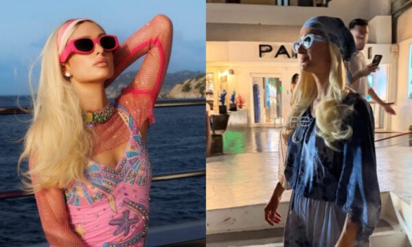 Paris Hilton στη Σαντορίνη: Φωτογραφίες από τη βόλτα της στην Οία