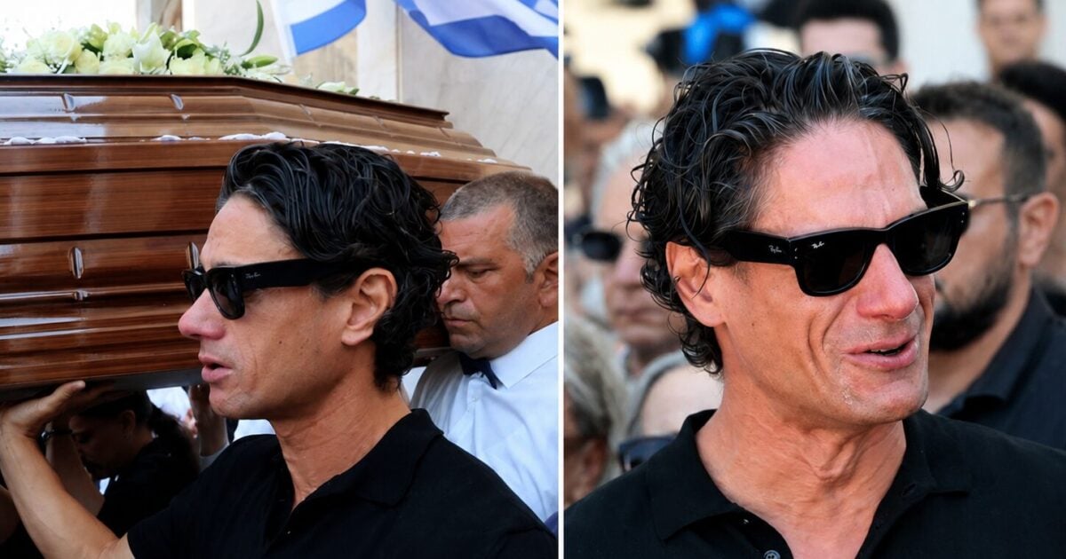Κηδεία Νίκου Καλογερόπουλου: Ο Πάνος Βλάχος στο Α’ Νεκροταφείο Αθηνών