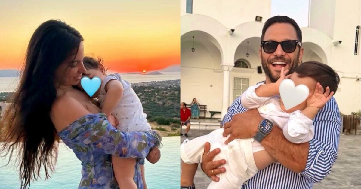 Ευθύμης Ζησάκης – Χρύσα Παπαλελούδη: Οικογενειακές διακοπές με τον 1,5 έτους γιο τους, φωτογραφίες
