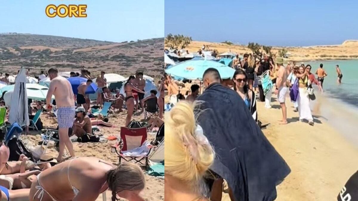 Κουφονήσια: Βίντεο από την ασφυκτικά γεμάτη παραλία Πορί