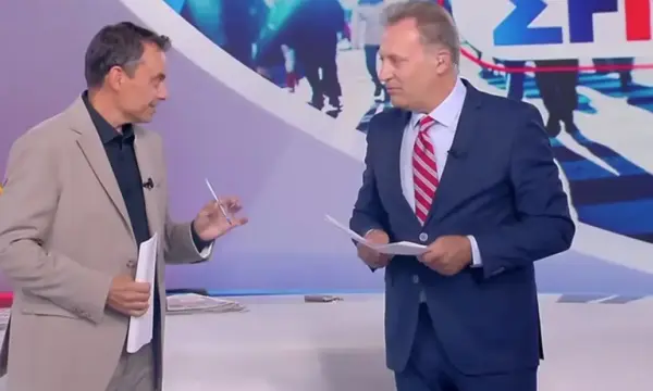 Ο Δημήτρης Οικονόμου καλωσόρισε τον Γιάννη Πιτταρά στην εκπομπή Σήμερα: «Δεν σε φέραμε με το ζόρι»