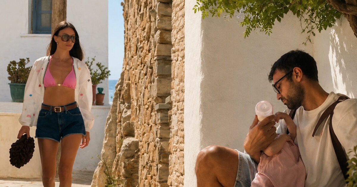 Αντρέας Γεωργίου – Σιμώνη Χριστοδούλου: Στην Τήνο με την ενός έτους κόρη τους, φωτογραφίες