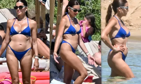 Mamma mia η Σταματίνα Τσιμτσιλή! Με μπλε μπικίνι αναστάτωσε την Πάρο