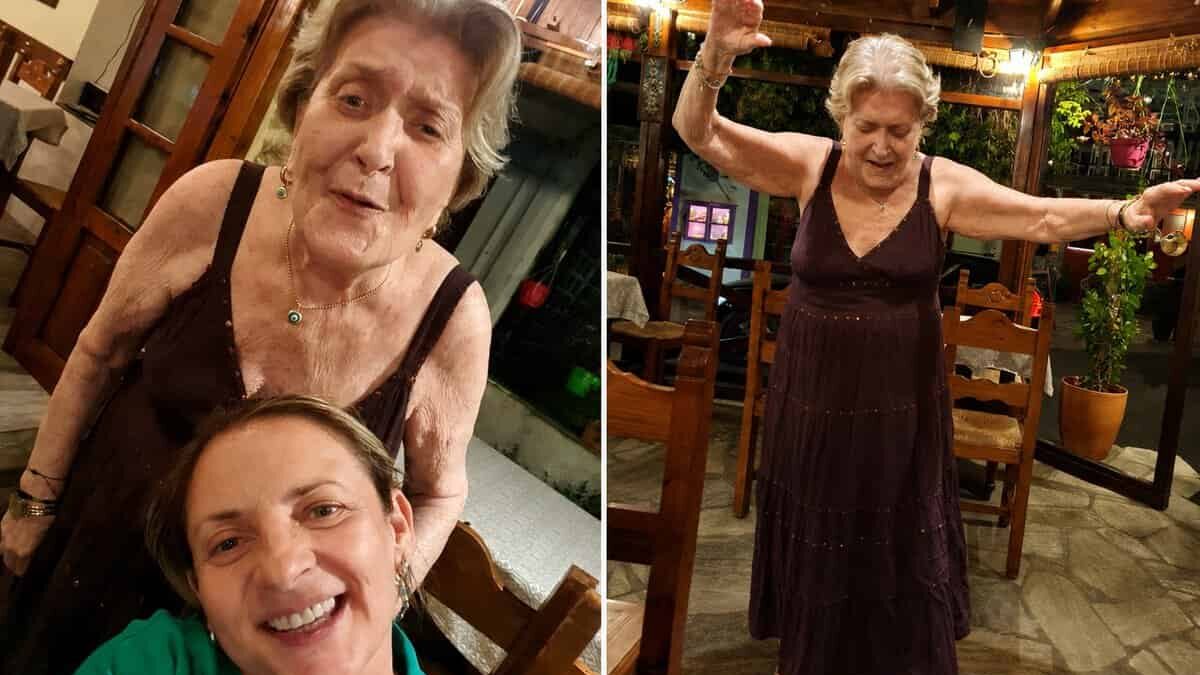 Βάσια Τριφύλλη: Η έξοδος με την υιοθετημένη κόρη της και το ζεϊμπέκικο στα 82 της