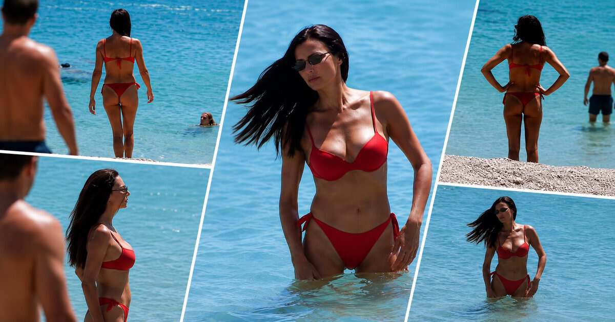Εύη Βατίδου στη Μύκονο με καυτό μπικίνι και μυστήριο με τον άντρα που τη συνοδεύει