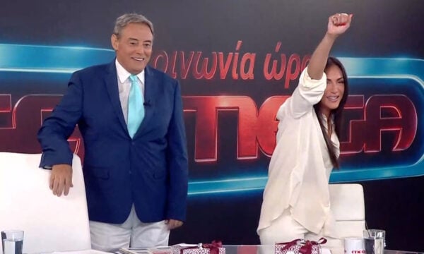 Ιορδάνης Χασαπόπουλος και Ανθή Βούλγαρη προστατεύουν τον κόσμο στην έναρξη της εκπομπής τους