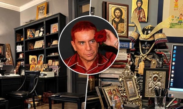 Γιώργος Μαζωνάκης: Θρησκευτικές εικόνες, στολή Σαμουράι, σπαθί, ποδήλατο στο εσωτερικό της κλινικής του τρόμου – Δείτε φωτογραφίες