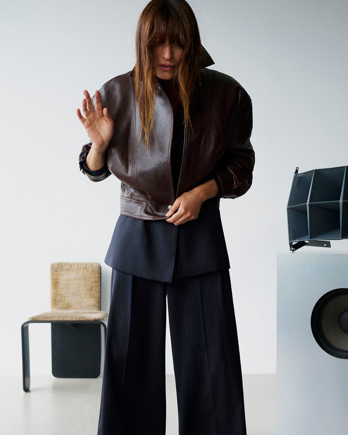 Διαφημιστική καμπάνια της Massimo Dutti με την Caroline de Maigret γαι το FW26.