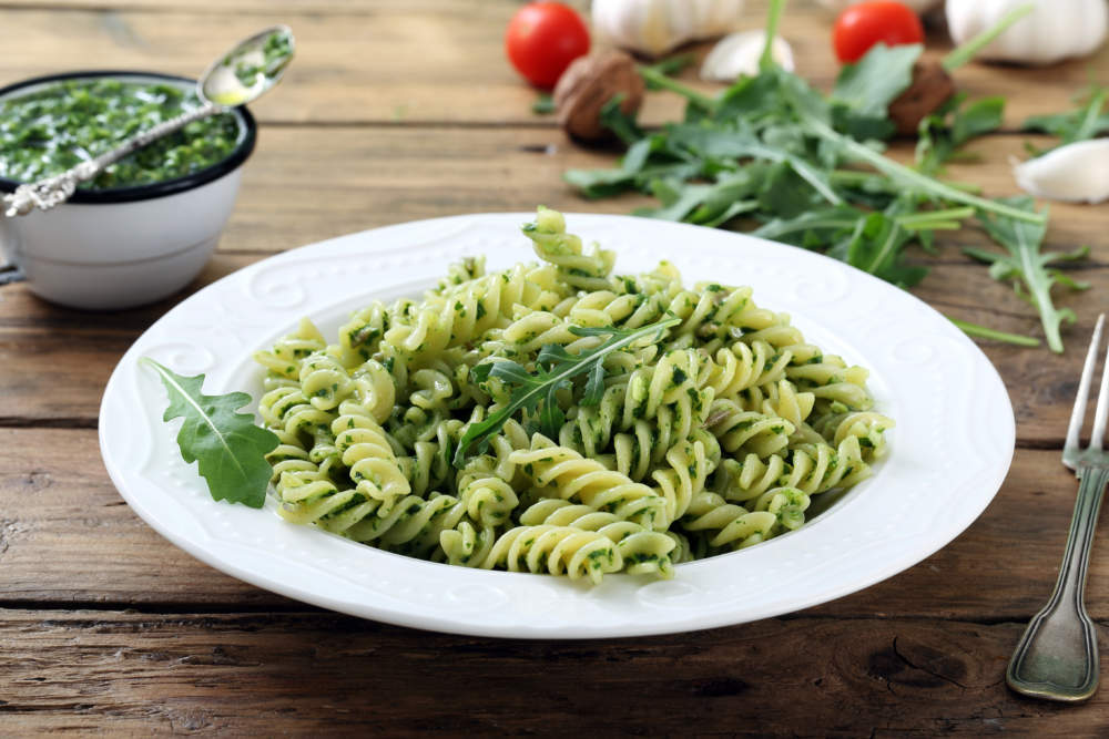 Fusilli με πέστο ρόκας