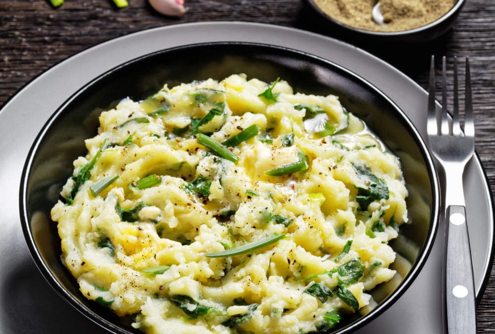Πουρές πατάτας με kale