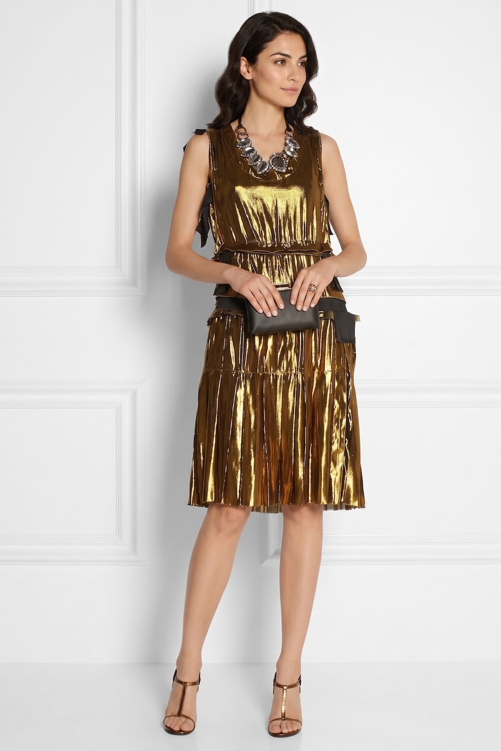 Βίκυ Καγιά: Στη Βενετία με χρυσό vintage Lanvin του Alber Elbaz