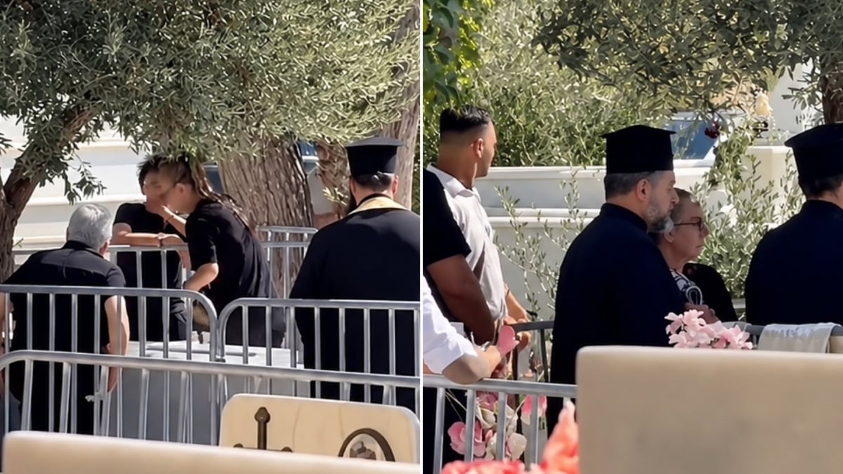 Γιώργος Μαζωνάκης: Βαρύ κλίμα στο τρισάγιο του τραγουδιστή, συντετριμμένες η αδερφή του Βάσω και η μητέρα του