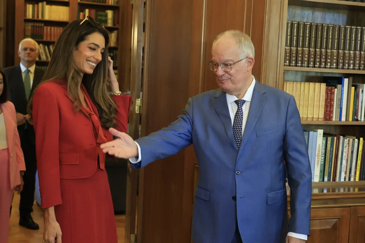 Αμάλ Αλαμουντίν: Στην Αθήνα η σύζυγος Κλούνεϊ – Η συνάντηση με τον Πρόεδρο της Δημοκρατίας