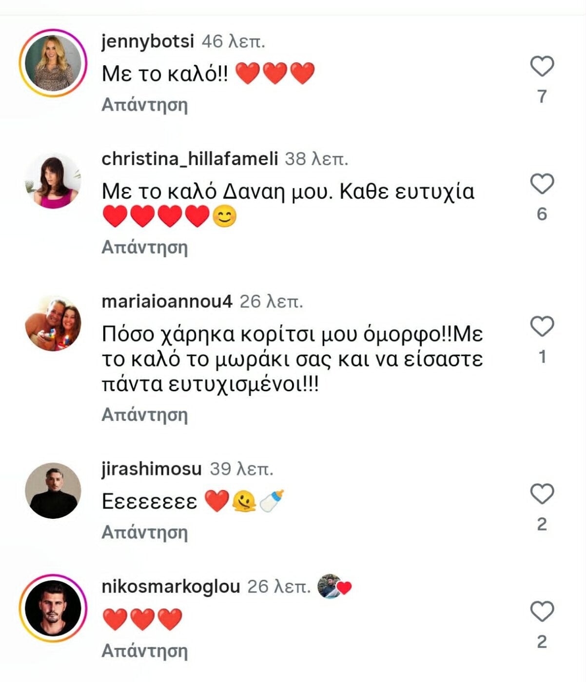 Δανάη Μπάρκα: Οι ευχές των celebrities μετά την ανακοίνωση της εγκυμοσύνης της