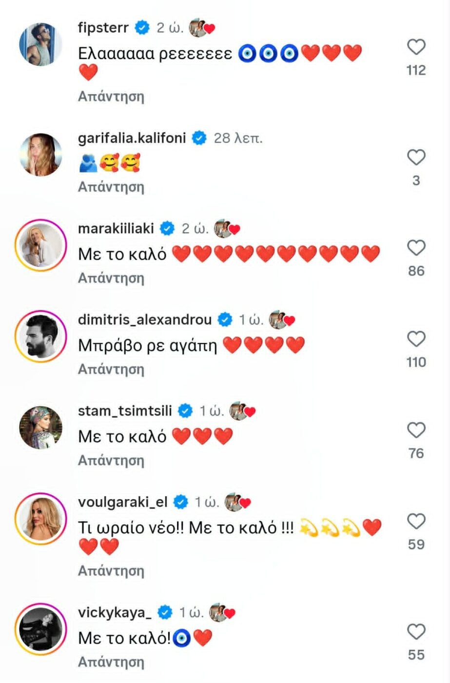 Δανάη Μπάρκα: Οι ευχές των celebrities μετά την ανακοίνωση της εγκυμοσύνης της