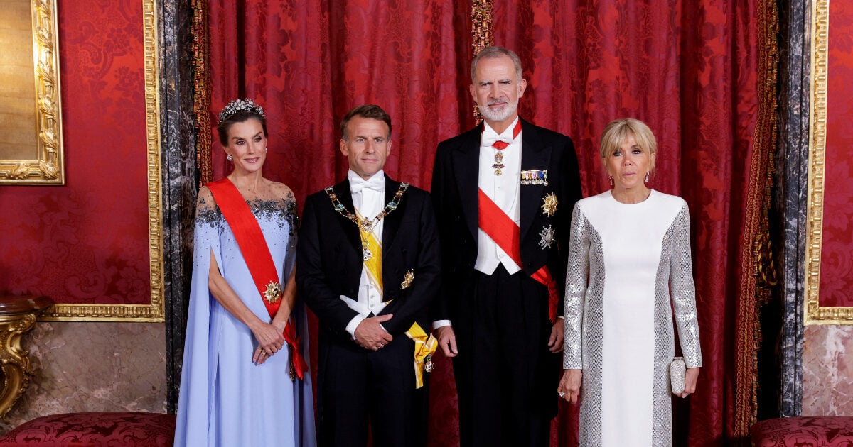 Queen Letizia – Brigitte Macron: Κομψές εμφανίσεις στο επίσημο δείπνο της Μαδρίτης
