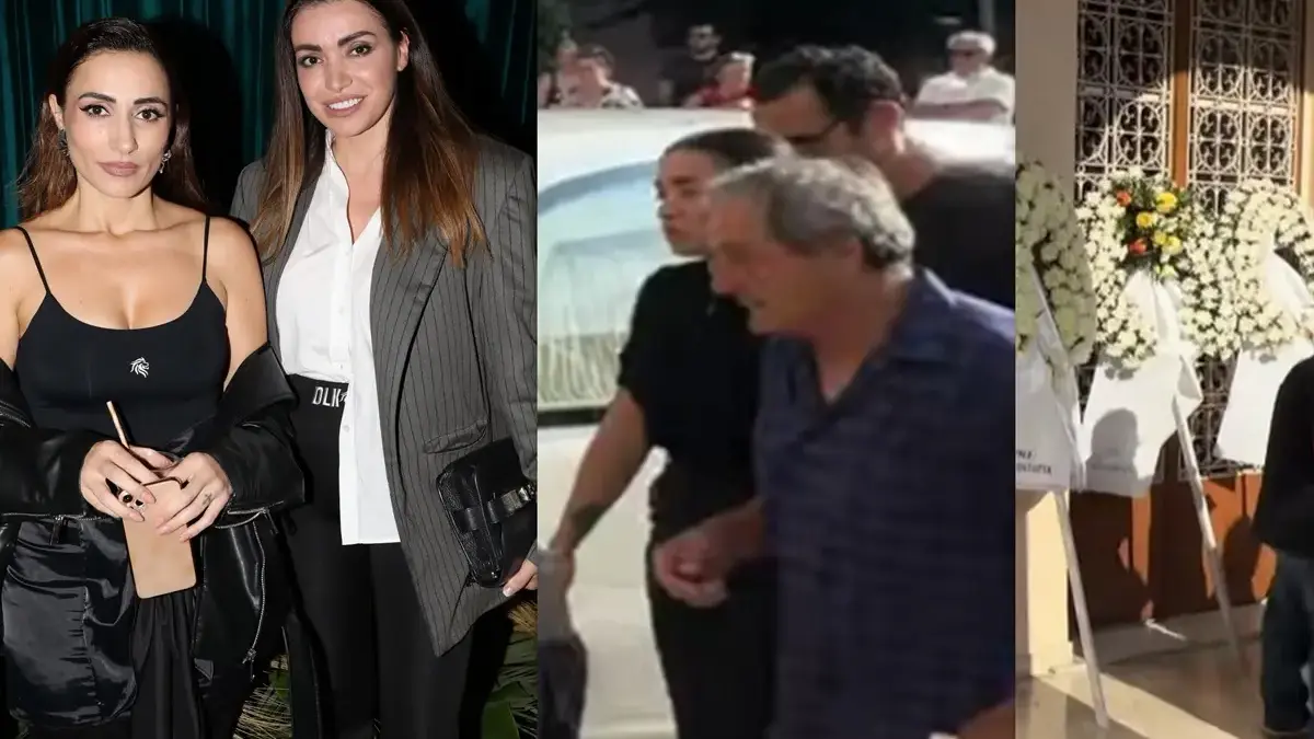 Όλγα και Γωγώ Φαρμάκη: Στο τελευταίο αντίο του 32χρονου αδελφού τους